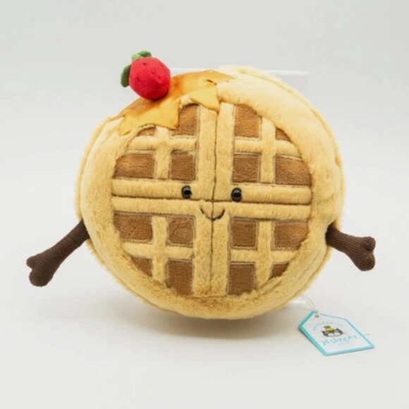 Jellycat Amuseables Rene Waffle 7” Plush Rare Edition NYC cute NWT and Dust Bag - Picture 1 of 7